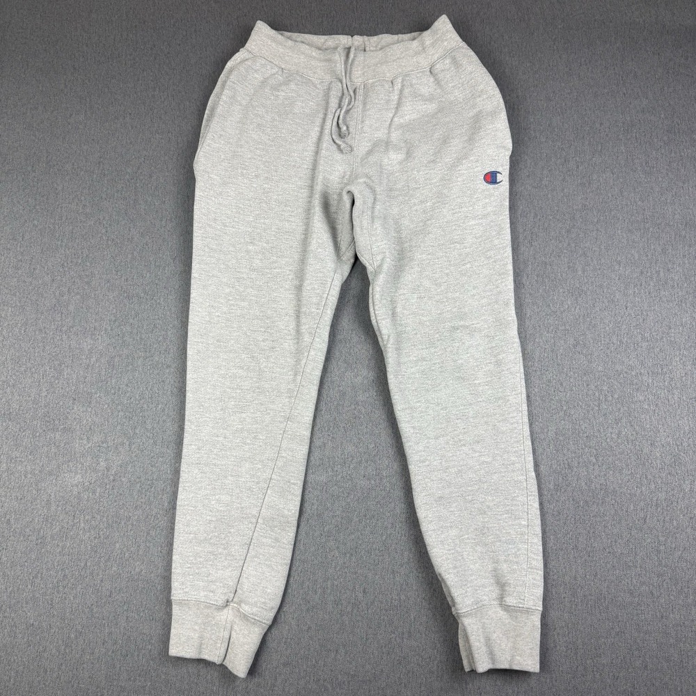 Womens Champion Reverse Weave Embroidered Tapered Jogger Sweatpants Light Gray M